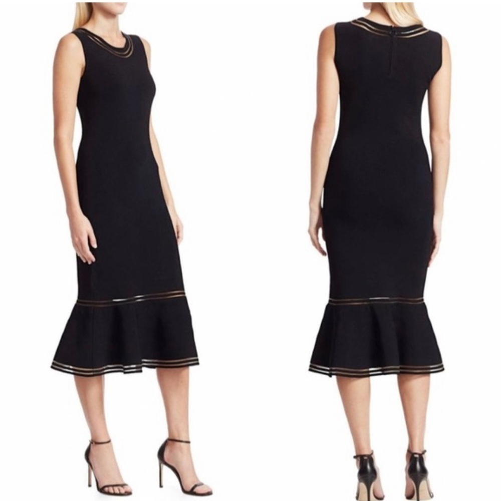 Akris - Sleeveless flared dress in black 2